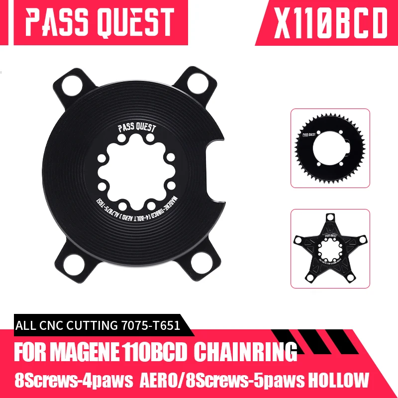 

PASS QUEST-Spider for Magane, Suitable for Power Meter with Charging Hole, Modification Parts