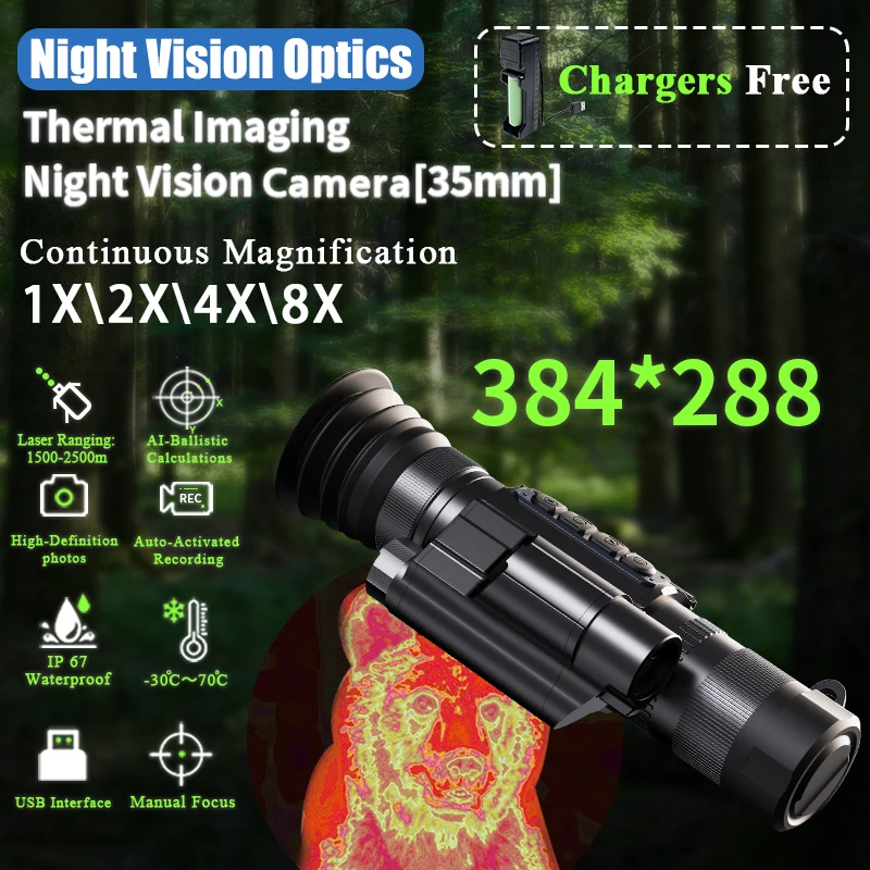 256G SD External video 1000m Thermal Imaging Sightmark Wraith 4K Mini 4-32x32 cope with Long Mount Vanadium Oxide UncooledSensor