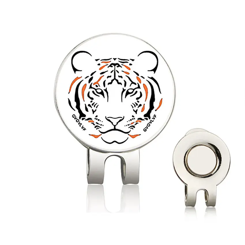 Metal Golf hat Clip with Magnets Tiger New Ball Position Standard Accessories Golf Mark