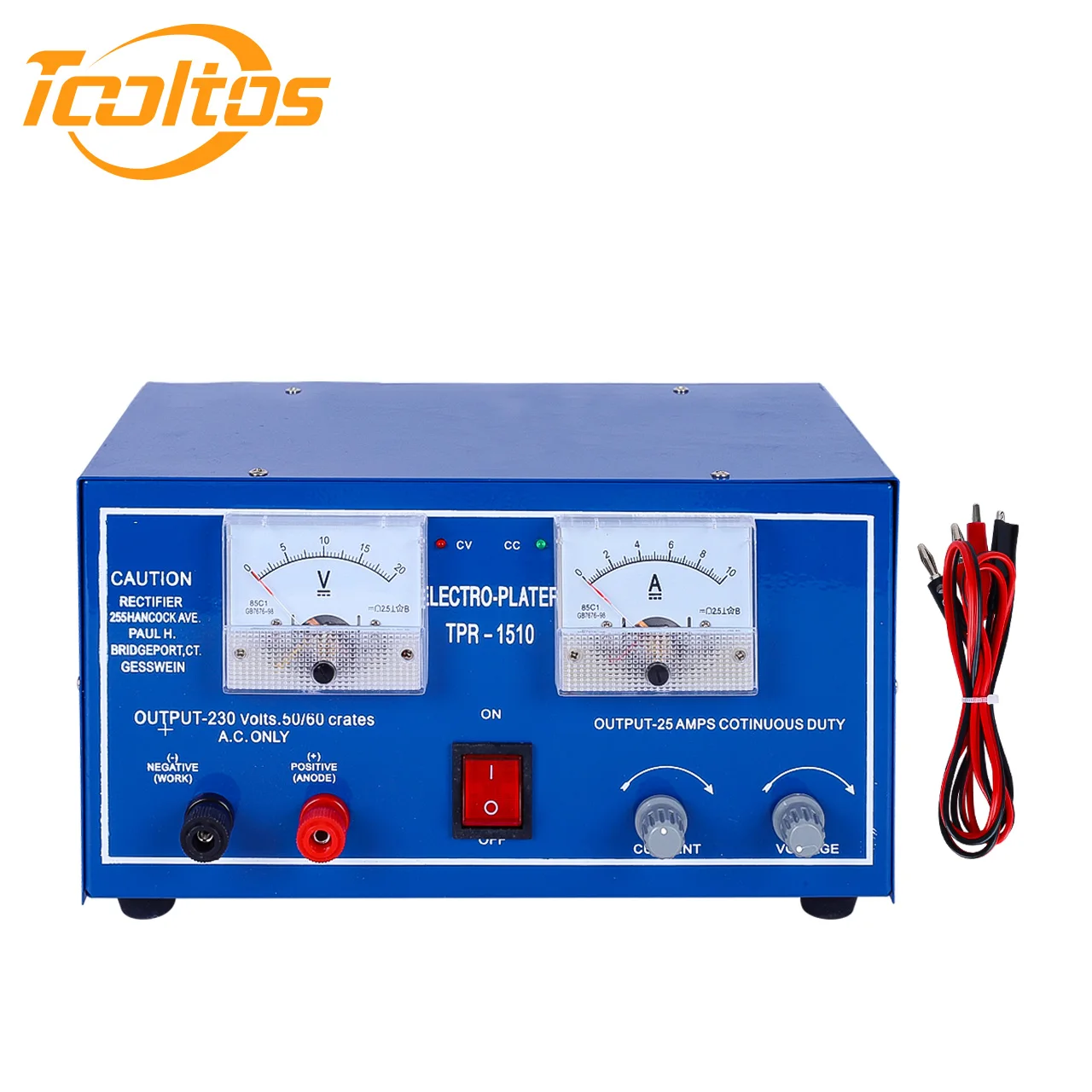 TOOLTOS 15V 10A TPR-1510 Goldsmith Tools Jewelry Plating Machine Gold Electroplating Rectifier