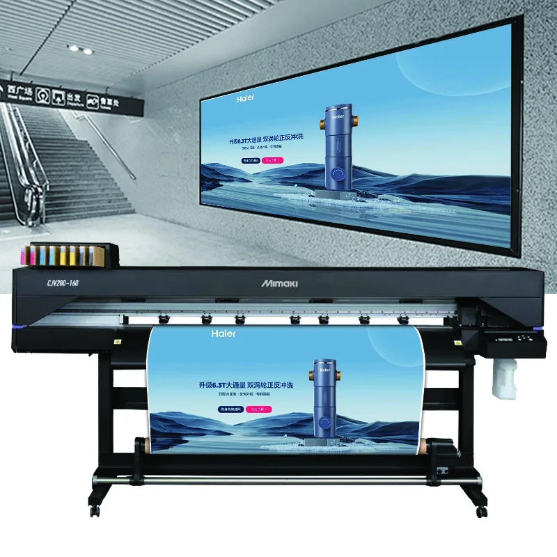Cmyk Brand Grade I3200 And Compatible Tarpaulin Wallpaper Solvent Large Banner Eco XP600 Wall New Condition Printer