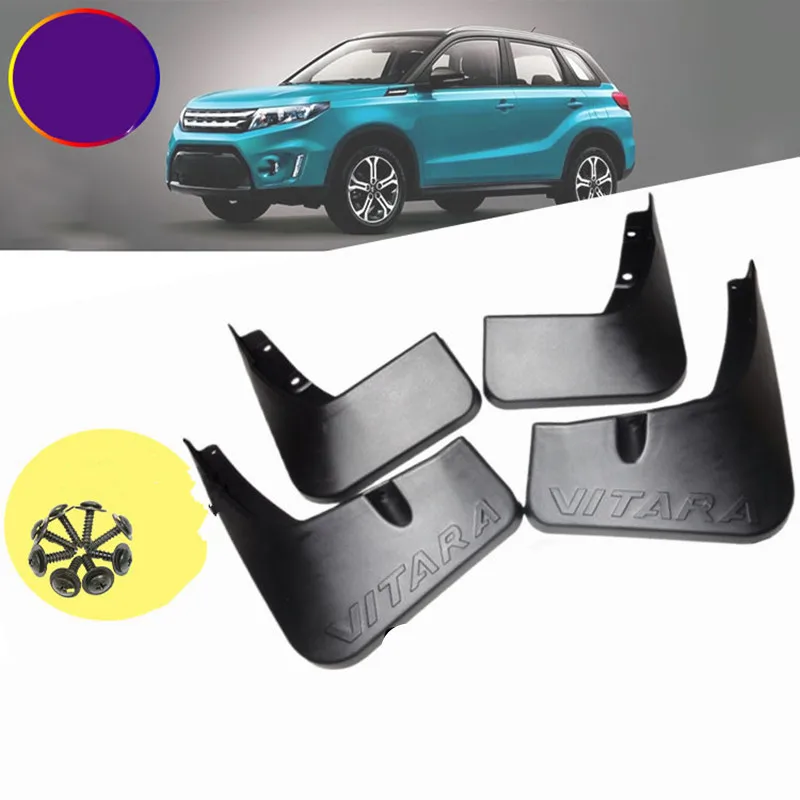 4PCS Mud Flaps For Suzuki Vitara Suzuki Escudo LY 2015~2022 2021 2020 2019 Splash Guards Mud Flaps Mudguards Fender Accessories