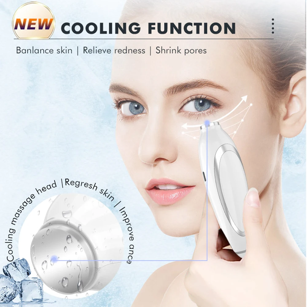 Cold Hot Compress Neck Face Beauty Device EMS Lifting  LED Photon Therapy Skin Tighten Anti Wrinkle Skin Care Massager Tools