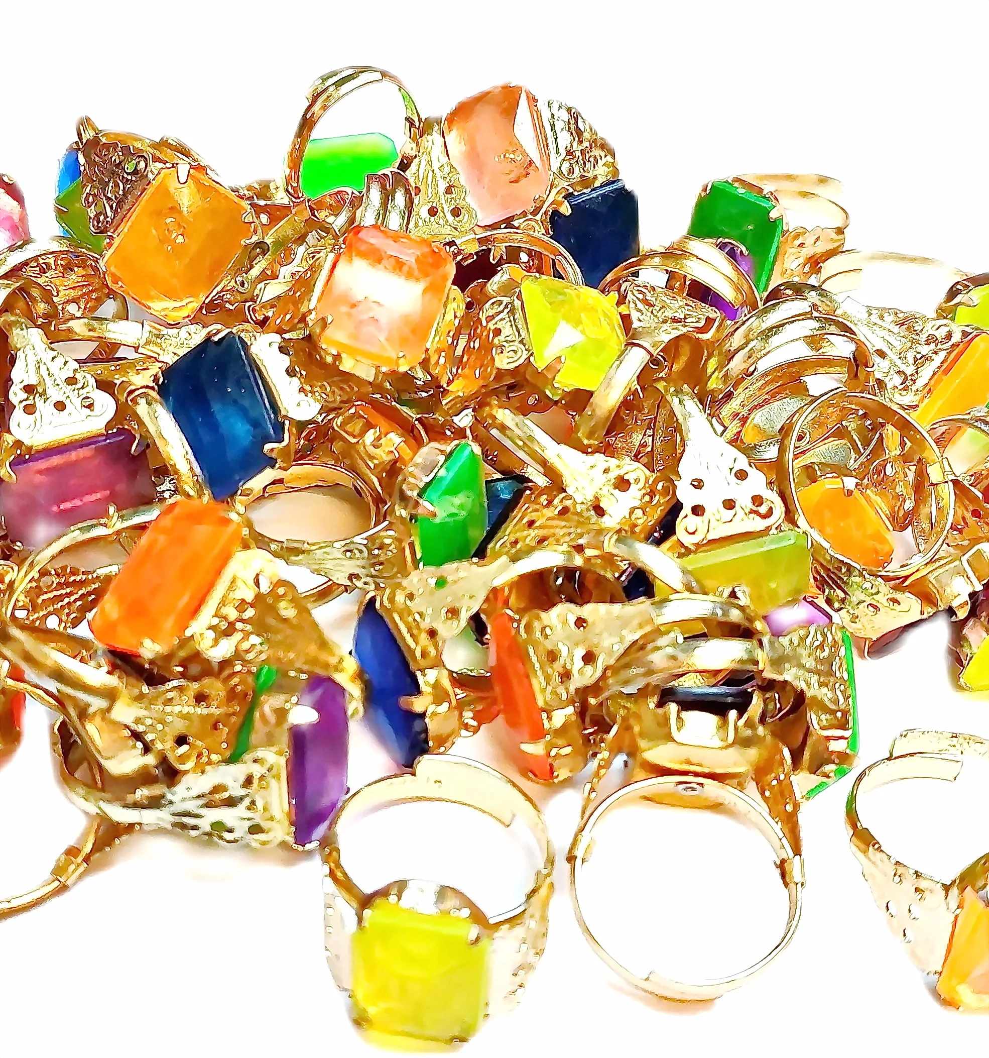 

500 pcs, assorted, Metal Gold RING, girl Toys, Pinata Filler, Christmas, kids Party Favor, Classroom Prize, carnival, souvenirs