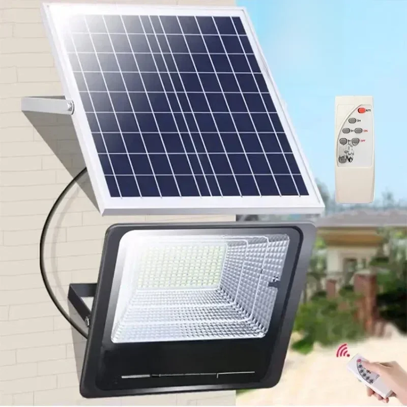 JVEE 30W 1000mAh Solarne światła powodziowe Zasilany zdalnie reflektor Zewnętrzna wodoodporna lampa uliczna IP67 Villa Regulowany kąt — zdjęcie 2