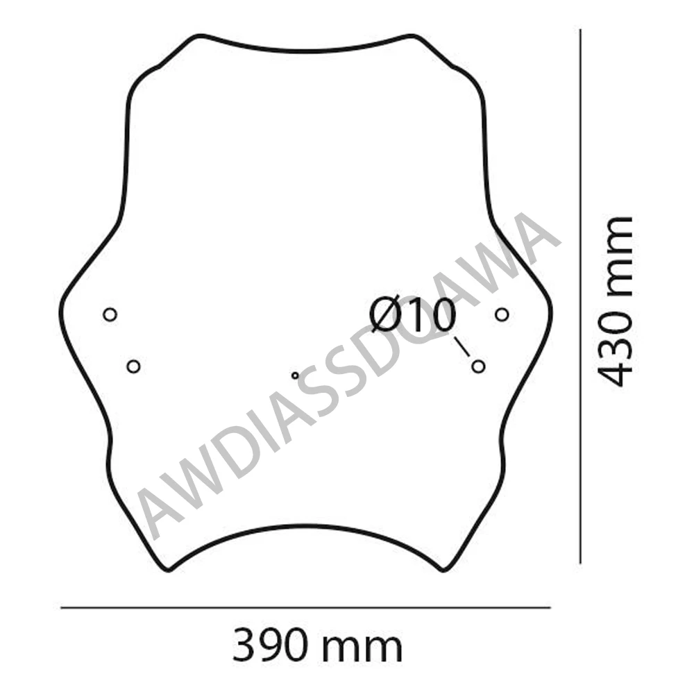 For Triumph Bonneville T100 T120 Speed ​​Twin Street Scrambler Motorcycle High quality ABS plastic Adjustable Windshield Bat