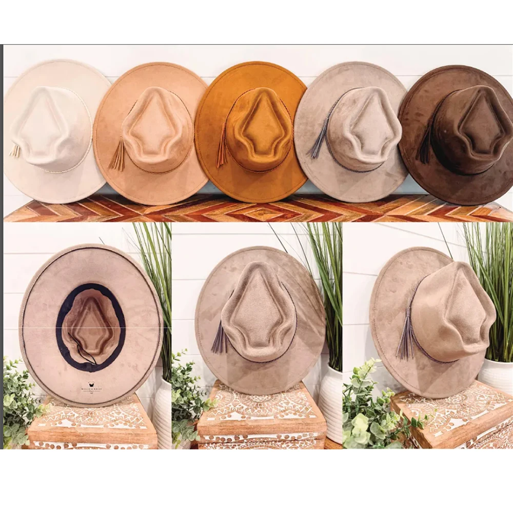 2026 Arrow Shape Suede Hat Hatrow Hat Blank with Logo Engraving Arrow Crown Blank Hat for Burning Hat Pyrography Arrowhead Hat H