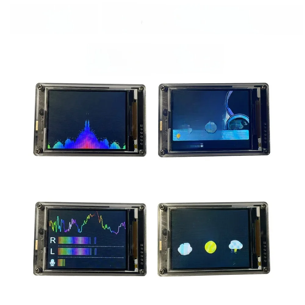2.6 "IPS LCD korektor widma muzycznego wyświetlacz analizator WIFI zegar Pickup sterowanie głosem wskaźnik poziomu dźwięku samochód AUX DC 5V-12V — zdjęcie 2