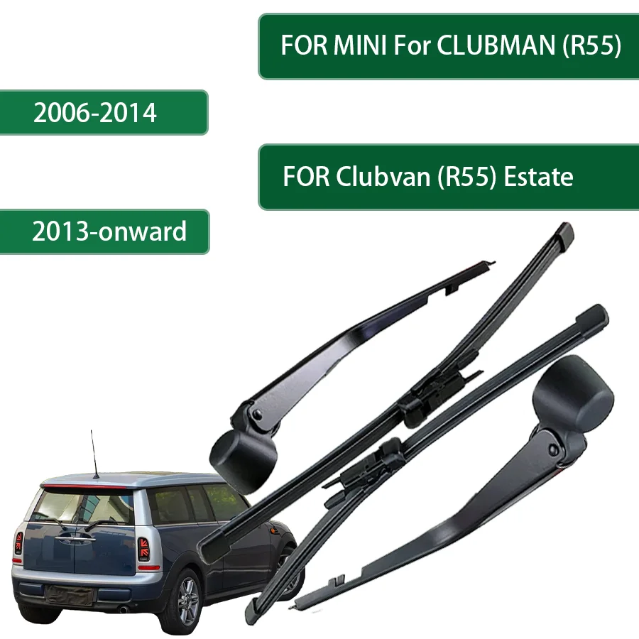 Left and Right Rear Wiper For MINI CLUBMAN (R55) 2006-2010-2014 For Clubvan (R55) 2013-onward Rear Window Windshield