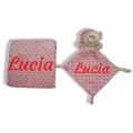 Manta + DouDou maquillaje rosa