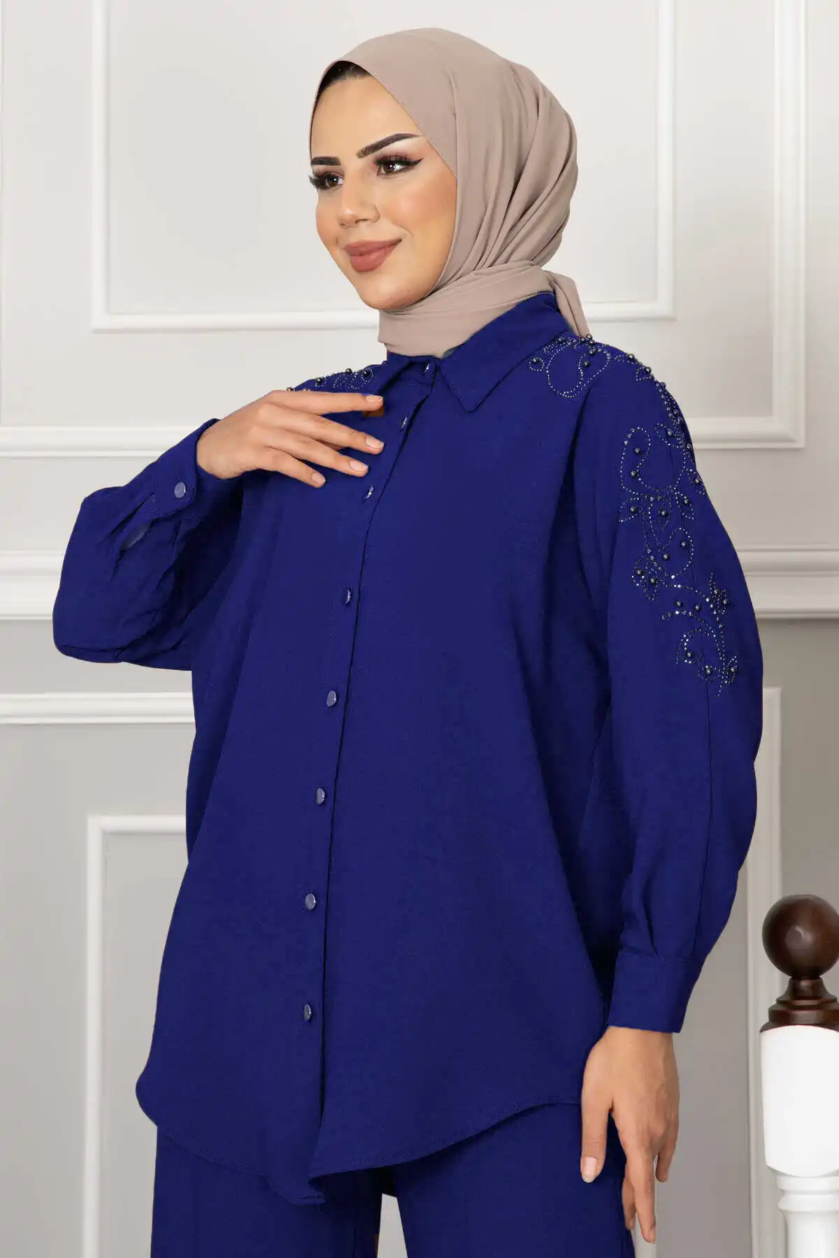 Ensemble Hijab à Manches sulfpour Femme Musulmane, Abaya, Kaftan, Dubaï, Türkiye, Robe Islamique Africaine, Deux Pièces ensembles musulmans abaya