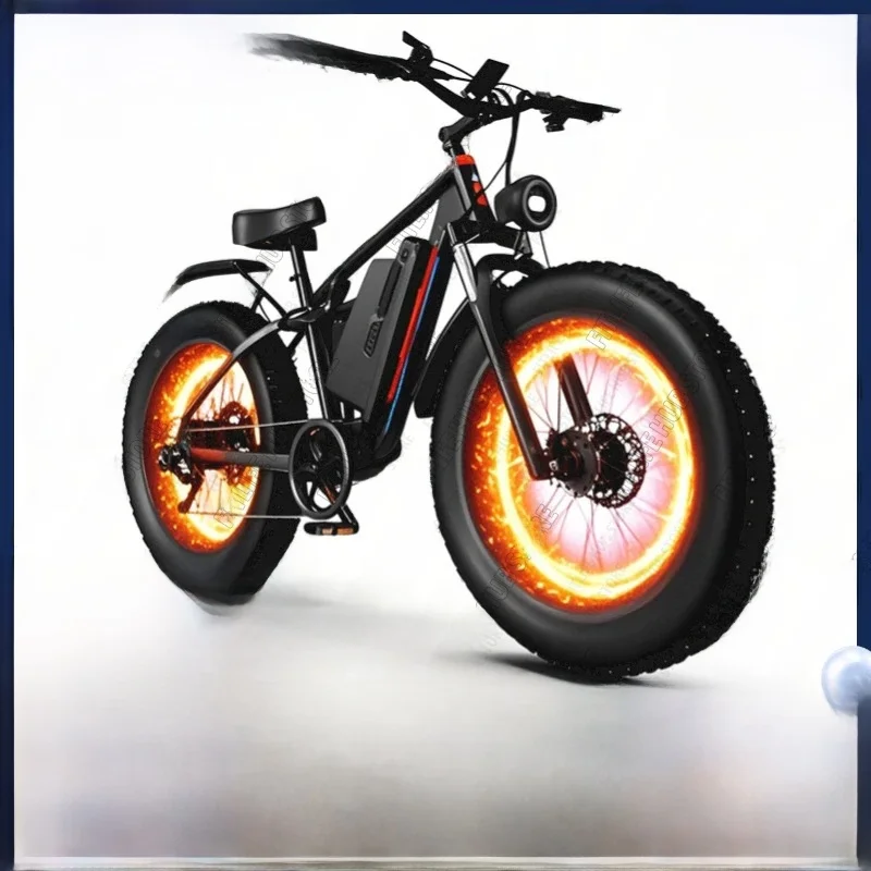 AliExpress NONE Electric Bicycle DUOTTS S26 E-Bike 1500W Dual Motor 48V20AH Battery MTB Snow Hydraulic Shock 26*4.0 Fat Tire Electric Bike