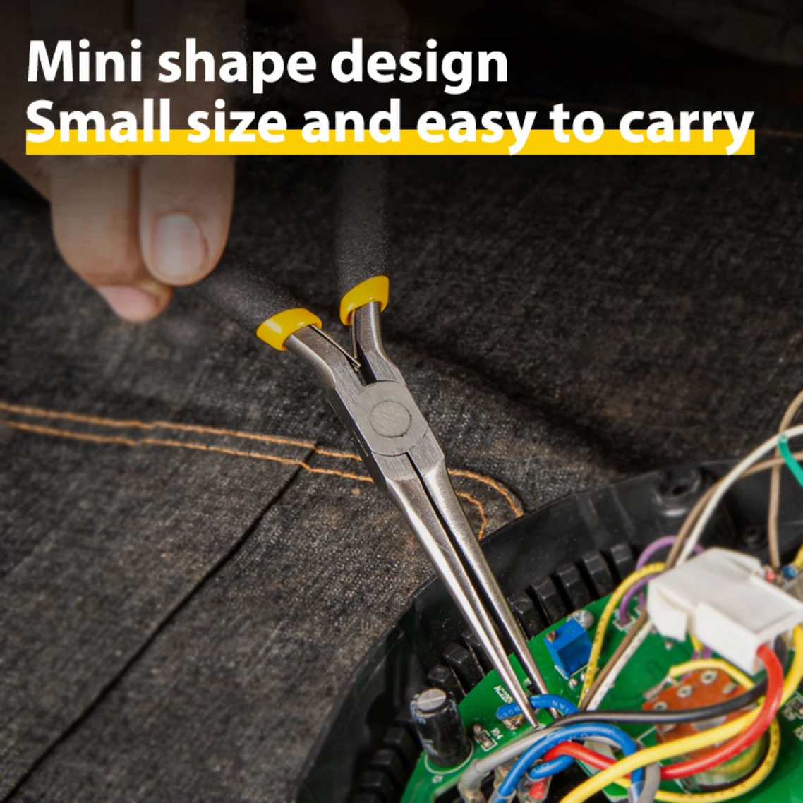 Mini-Spitzzange aus Kohlenstoffstahl Multifunktional für 3D-Drucker-Werkzeuge DIY Handgefertigte Modelle Schmuck Lange Spitzzange Gadgets