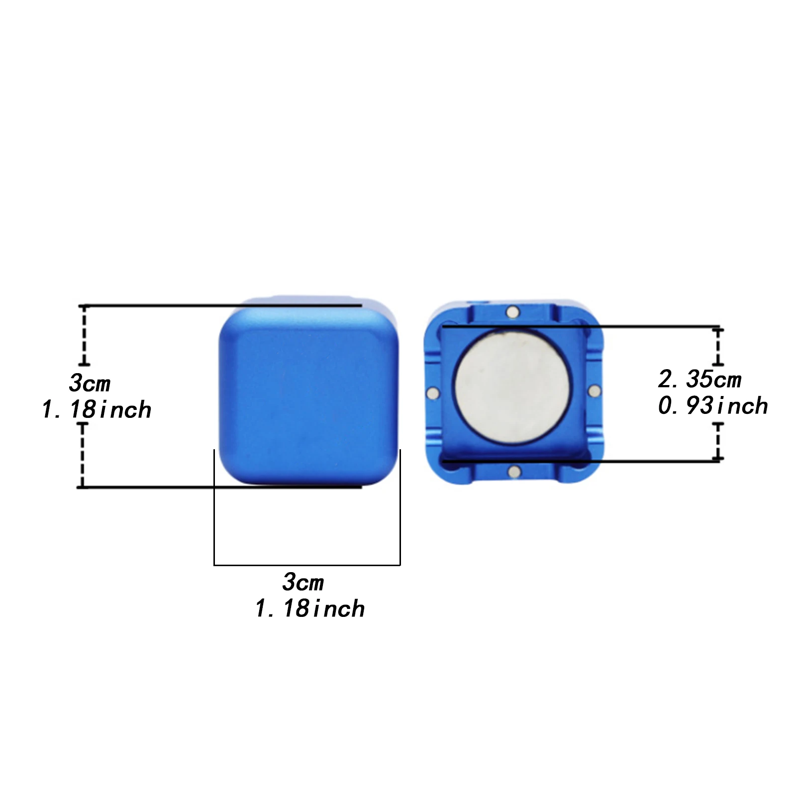 Durable Pool Chalk Holder Case Sturdy Aluminum Snooker Chalk Box with CarabinerBilliard Chalk Carry Case for No-Mess Storage