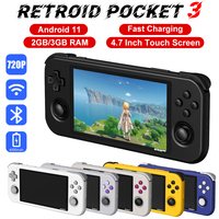 Retroid Pocket 3 Retro Video Game Console Video Game Player Great Birthday Gift X6HB