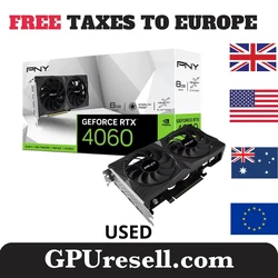 2024 USED  GeForce RTX 4060 8GB Gaming VERTO Graphic Card GDDR6 Nvidia RTX4060 GPU Video Cards 8Pin 128Bit 4060 placa de vídeo