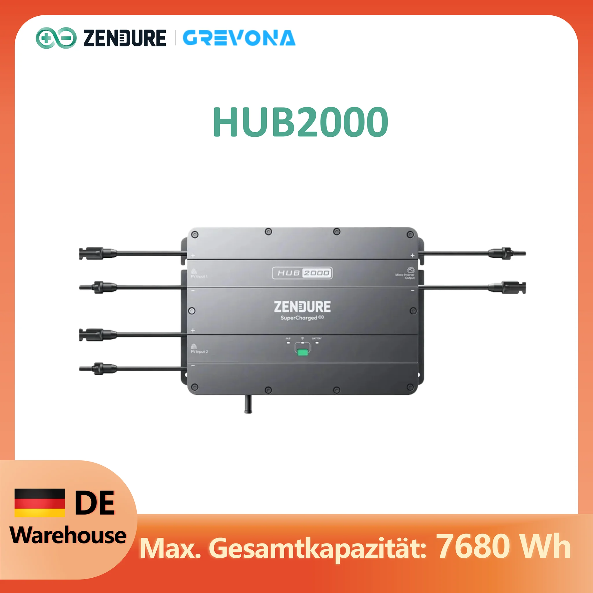 Zendure Solarflow Hub 2000 opslag voor balkon-energiecentrale