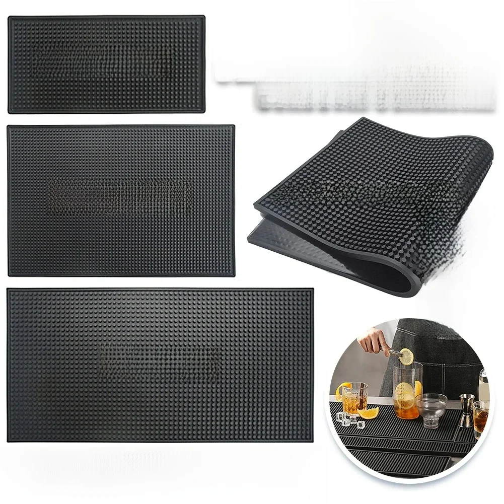 Tapis de Bar en caoutchouc, tapis de Bar à café, antidérapant, en PVC, imperméable, résistant à la chaleur, pour Bar, café, Barista, Cocktail, barman