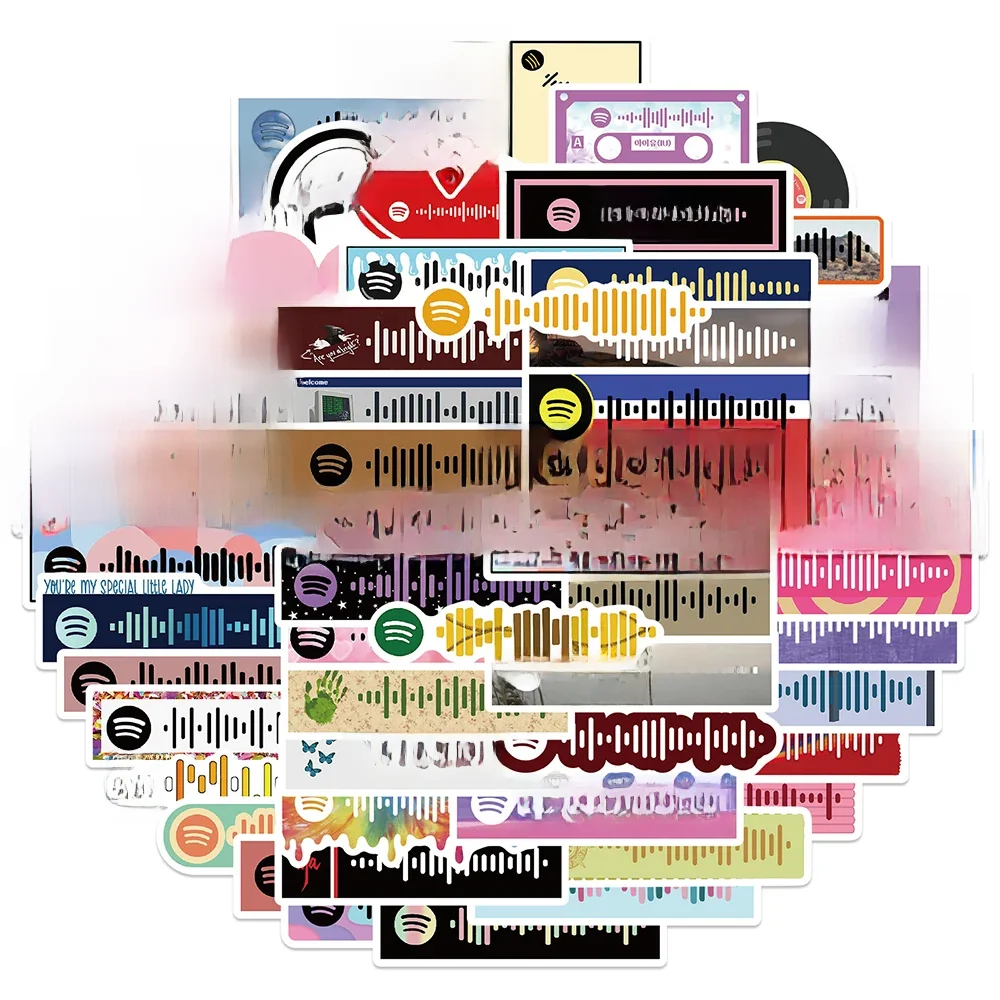 AliExpress GOGOTU 10/30/68pcs Funny Musical Note Stickers Colorful Decals Decoration DIY Scrapbook Laptop Phone Guitar Car Bike Toys PVC Sticker