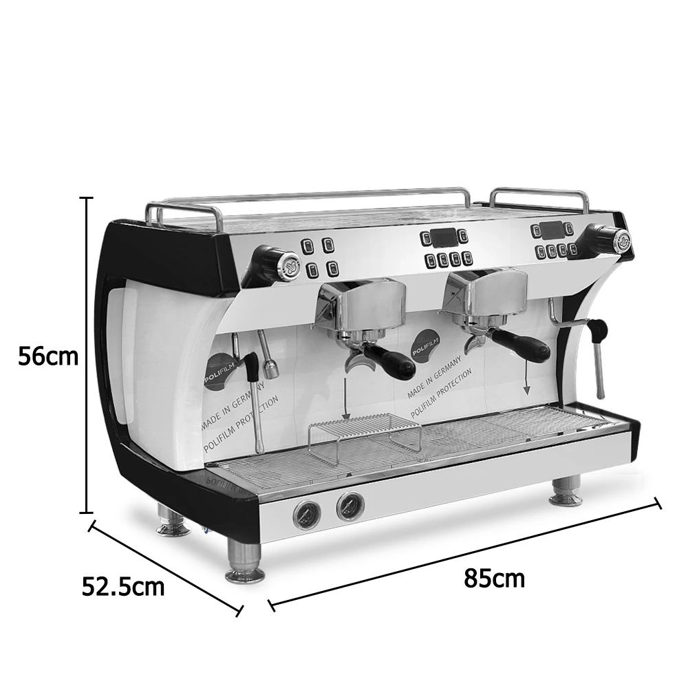 ITOP Professionelle Kaffee Maker Doppel Brauen Kopf Kommerziellen Halbautomatische Espresso Maschine Rotary Pumpe 220-240V/50-60Hz