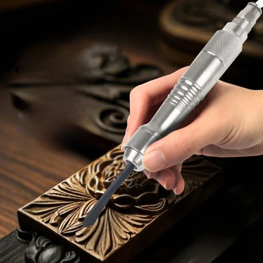 Pneumatic Air Hammer Chisel Woodworking Air Chisel Shovel Wood Engraving Tool Pneumatic Shovel Tool Home DIY Wood Engraver