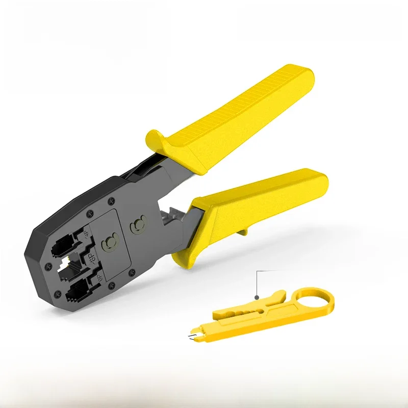 Wielofunkcyjne modułowe narzędzie do zaciskania sieci dla RJ11 RJ12 RJ45 4P2C 4P4C 6P4C 6P6C 8P8C Wtyczki modułowe zawiera. Przecinak do zdejmowania izolacji — zdjęcie 2