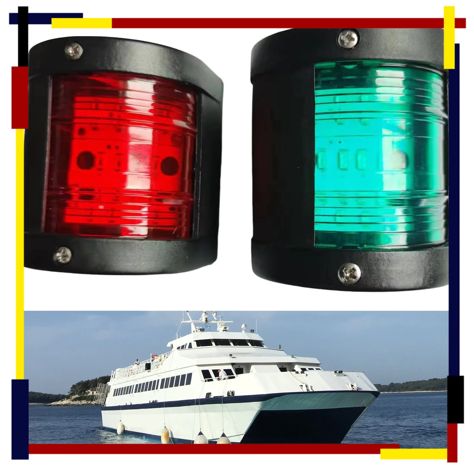 

12V/24V LED Navigation Signal Light IP66 Waterproof Warning Lamp Sea Sailing Running Lights for Marine Boat Yacht Accessories