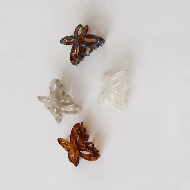 أغطية الرأس الإناث كليب فراشة جوفاء لعوب نصف التعادل انتزاع الشعر كليب صغير خلات مشبك شعر القرش زاجيم الخلفي رئيس الديكور