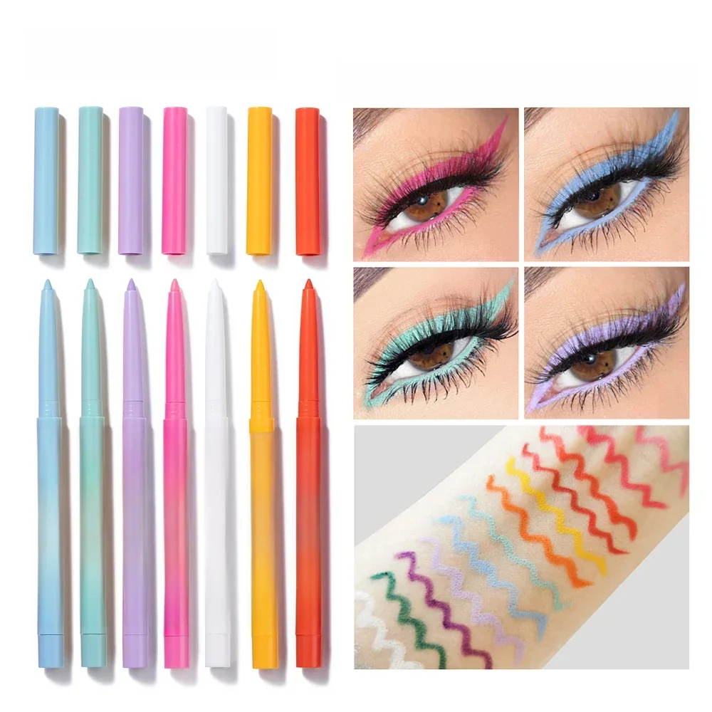 HANDAIYAN 20 couleurs Option mat Eyeliner Gel crayon facile à porter coloré blanc jaune bleu Eye Liner stylo crème maquillage cosmétiques