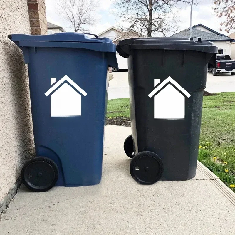 3 stuks Wheelie Bin Vinyl Sticker Aangepaste Straat Huisnummer Container Stickers Waterdicht Verwijderbare Outdoor Prullenbak Stickers - afbeelding 2