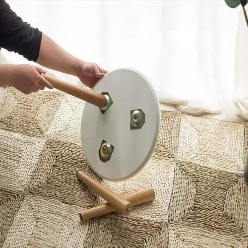 Imagen 2 del producto 4 Uds patas de muebles patas de muebles sólidas de madera pies de silla antideslizantes pies de repuesto pies de mesa oblicuos/rectos inclinados