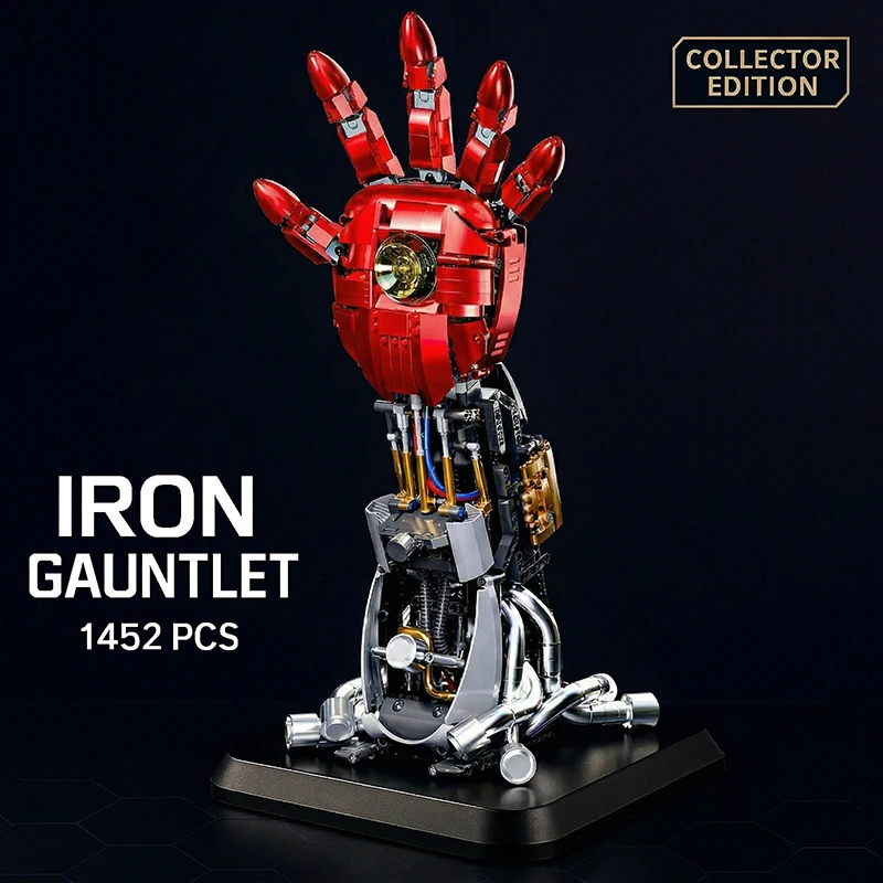 

Наборы строительных блоков Iron Gauntlet MOC: Робот-рука, механическая броня, игрушки-конструкторы, декор для комнаты, подарки для взрослых и мальчиков, DIY-игрушка