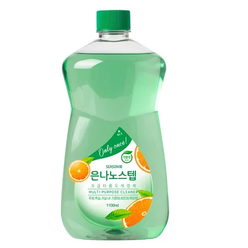 Silver Nano Step Season 3 Multipurpose Sanitizer Eco-Friendly Green Certification (refill 1100 ml 8 ea)