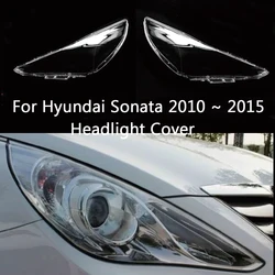 For Hyundai Sonata 2010 2011 2012 2013 2014 2015 front Car Headlight Cover Lens Shell Lampcover Lampshade Headlamp housing
