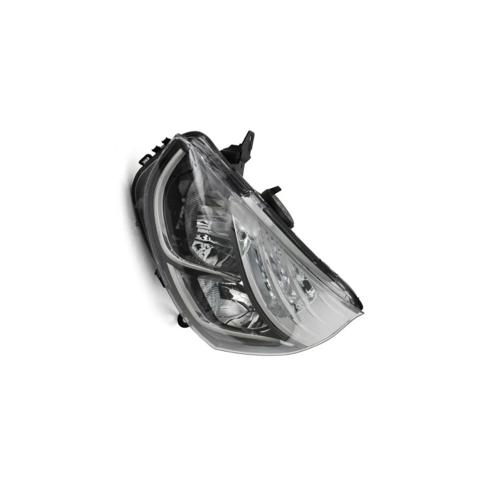 Farol esquerdo e direito para Renault Clio, Farol com motor aparado cromado, OEM, HB MK4 IV, 2012-2019, 260106624R, 260603442R