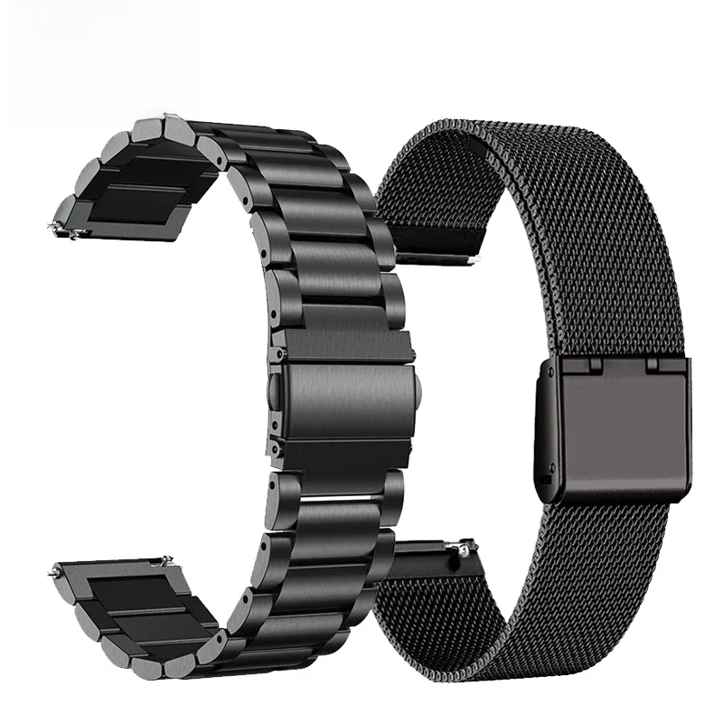 Metalowy pasek do inteligentnego zegarka Amazfit Bip 5 Bransoletka do Amazfit GTR 4 3 2 2e 47 42mm/Bip 3 Pro GTS 2 3 4 Mini opaska na rękę — 2