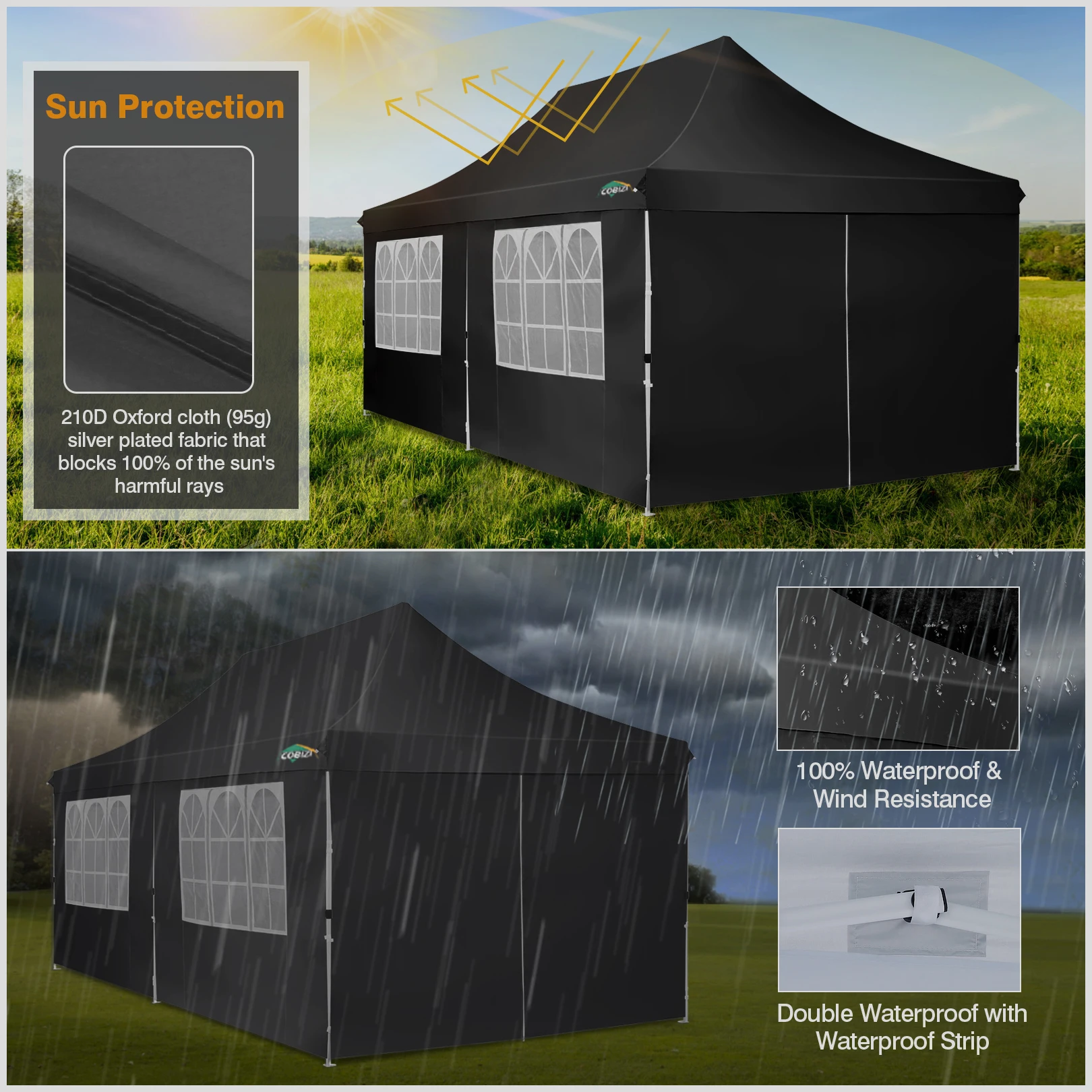 Tenda de Festa Pop-up 10x20FT, - Gazebo Pop Up avaliação e preço
