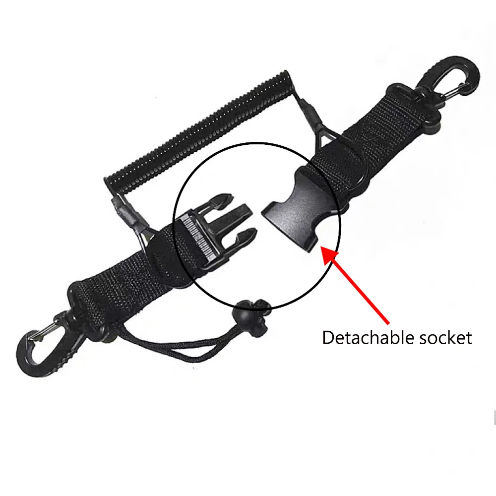 Diving Dive Canoe Camera Lanyard w Quick Release Buckle and Clips for DJI Action 4 Gopro 12 DLSR Camera diving Sports Accessory