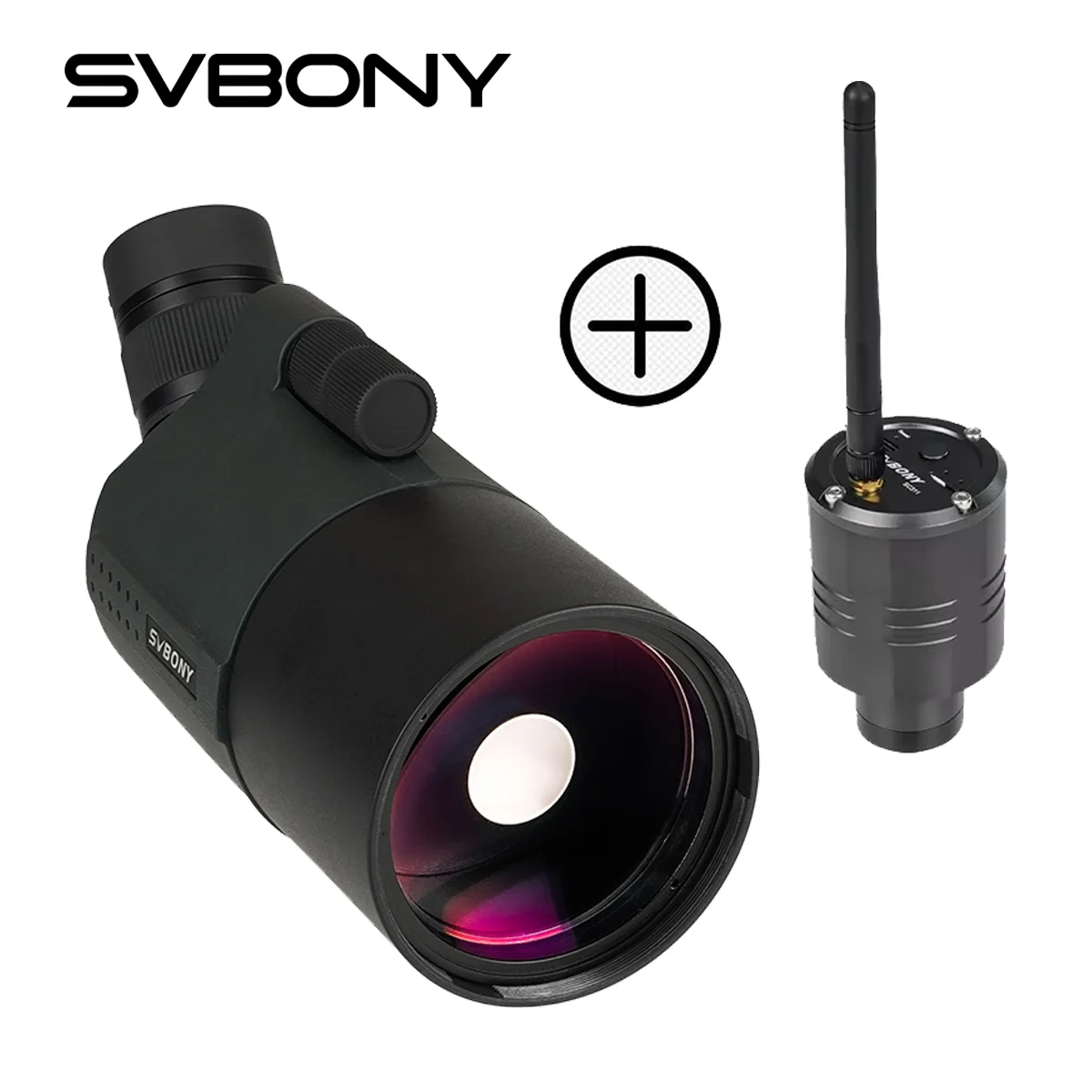 SVBONY SV41 Pro Mak Spotting Scopes Astronomical Telescope 28-84x80 FMC K9 Waterproof for Target Shooting With SC311 WiFi Camera