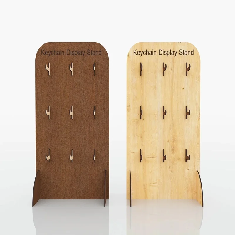 Подставка для ключей, файлы для лазерной резки |   SVG DXF CDR PDF |   Векторный дизайн для резки древесины |   Регулируемая стойка для материала толщиной 3–6 мм.