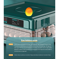 Egg Incubator, Egg Incubator with Automatic Egg Turning and Humidity Monitoring, Chicken Eggs , for Duck Eggs Quail Eggs