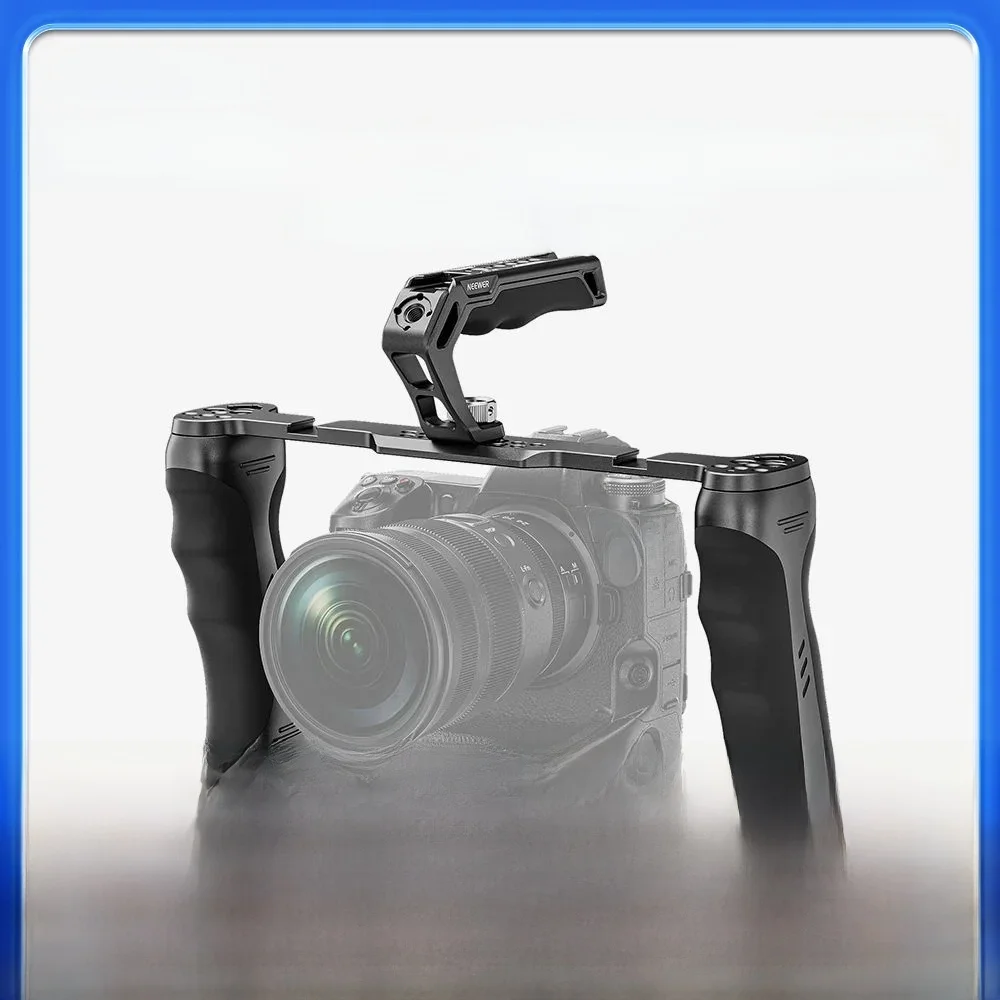 Neawer Universele Camerakooi & Top Handvat Met 3/8 "Arri Locating Kit Video Rig Camera Stabilisator Met Arca Type Basis - afbeelding 2