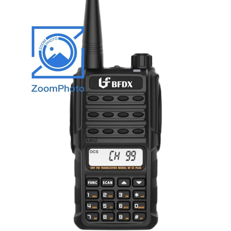 เครื่องรับส่งวิทยุมือถือ BF-S5 5W 5km 5W พร้อมสแตนด์บายได้นานใช้ในบ้านและนอกบ้าน