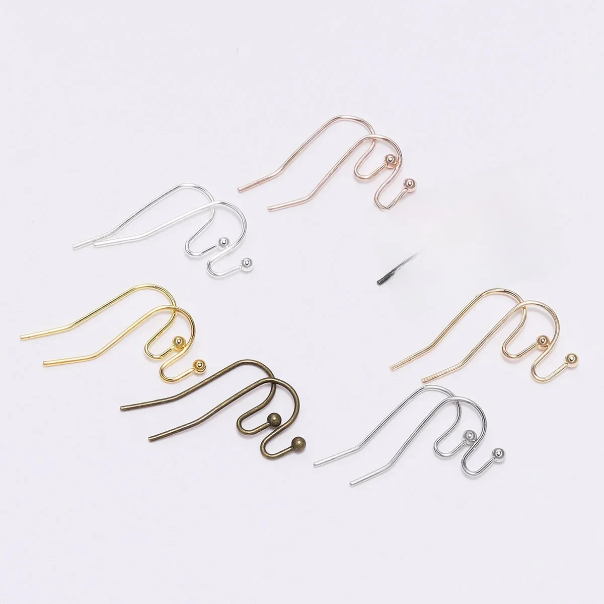 100 sztuk/partia 21*16mm kolczyk przewody kolczyki haki do komponenty do wyrobu biżuterii DIY Earwire biżuteria akcesoria akcesoria — zdjęcie 2