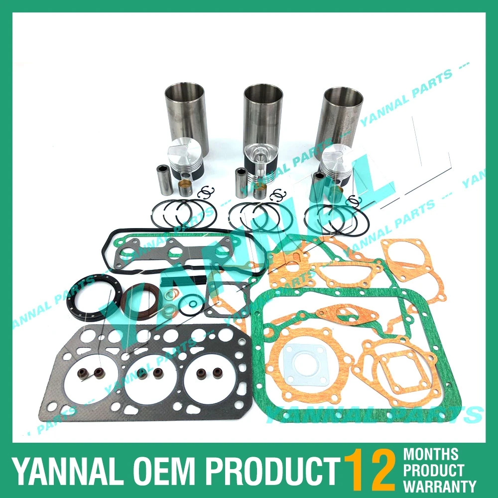 For Mitsubishi K3D Engine Rebuild Kit For Compact Tractor Excavator Digger Loader