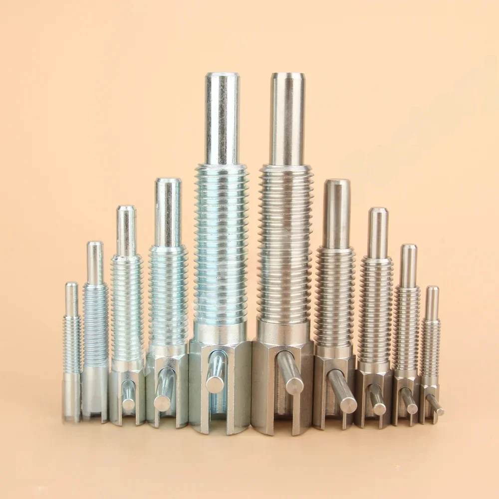 Boulon d'indexation de piston rétractable à la main, piston d'indexation MJ233, poignée en L, longue course, avec serrure, sans écrou