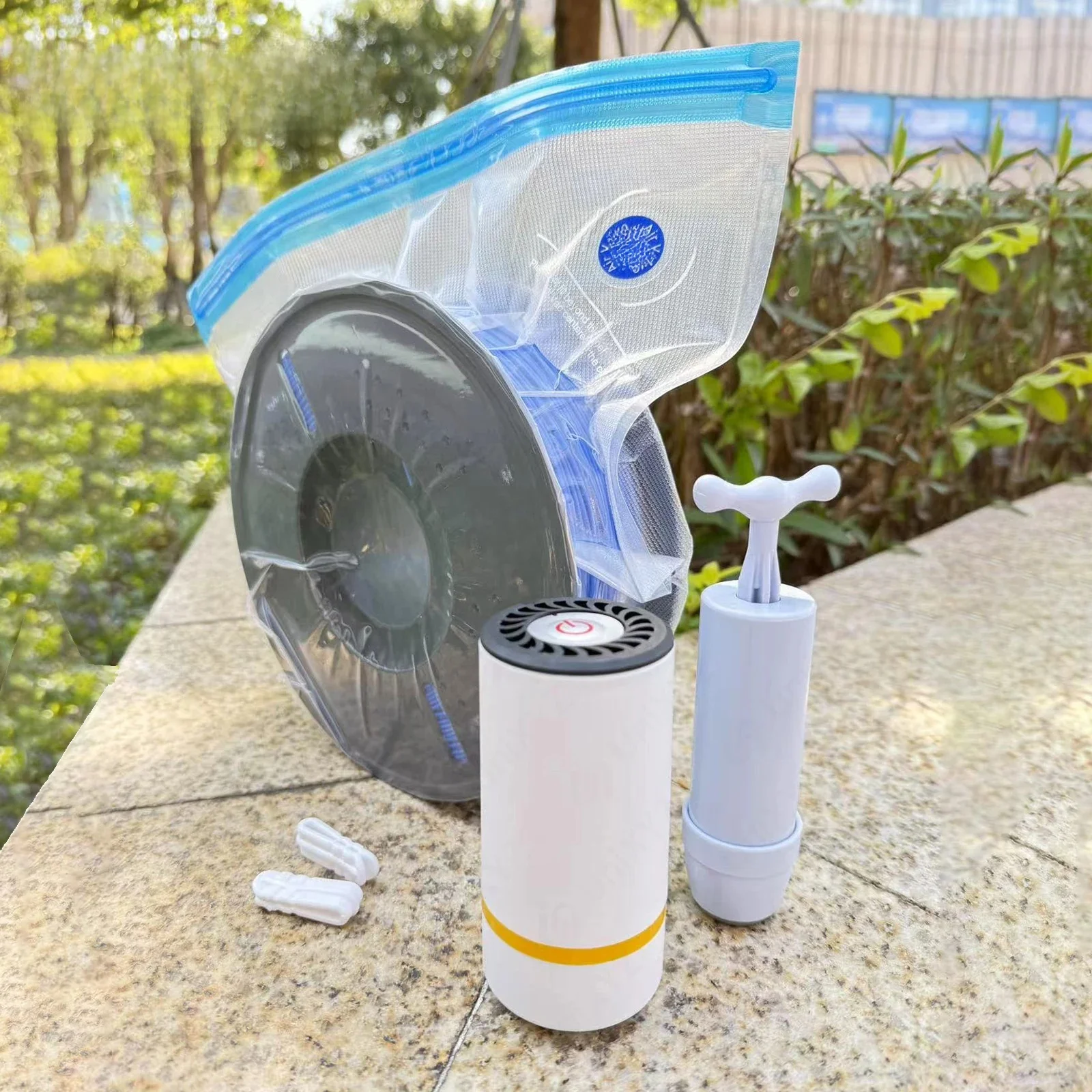 Worek próżniowy do przechowywania ABS TPU PETG PLA, suszarka do filamentu do drukarek 3D, ochrona przed wilgocią, szczelne zamknięcie, utrzymuje suchość, worek z pompką. — zdjęcie 2