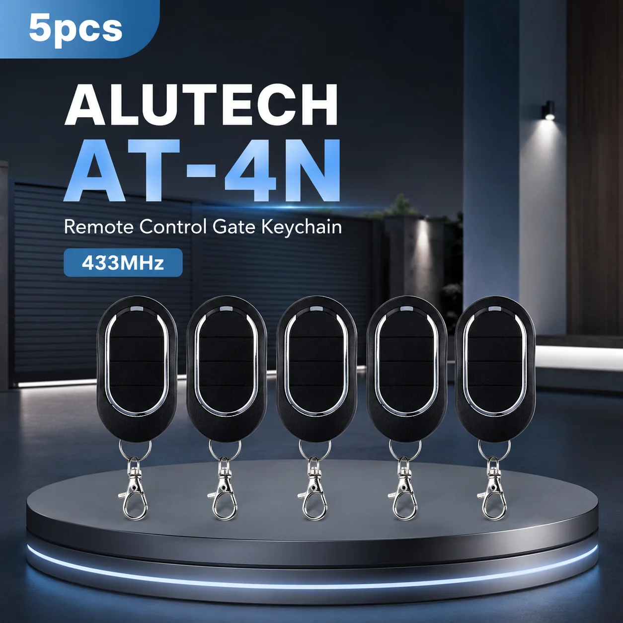 

5pcs ALUTECH AT-4N Command Transmitter 433MHz Garage Remote Control Automatic Door At 4N Alutech Gate Opener