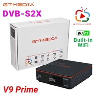 GTmedia V9 Prime Super DVB-S2 Satellite Receiver Support MARS H.265 Standard V8 Nova/Honor V8X Turbo Built WiFi Set Top Box