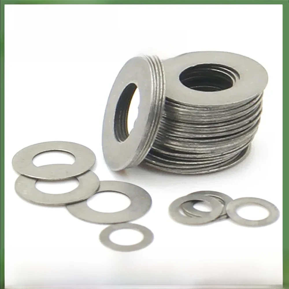 10-100 stücke Edelstahl 0.1/0.2/0.3/0,5mm m3 m4 m5 m6 m7 m8 m9 m10 M12-M40 din988 Einstell scheibe